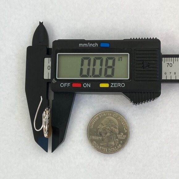 Sterling Silver 925 Round Mother Of Pearl MOP Scrollwork Accent Dangle Earrings - Picture 16 of 16